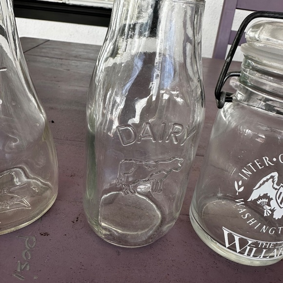 Vintage Small Oil Bottle, Milk Bottle, Jar - Picture 9 of 10